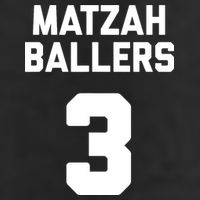 Matzah Baller 3 Funny Jewish Matzo Ball Pun Basketball Team 7 Panel Mesh Trucker Snapback Hat
