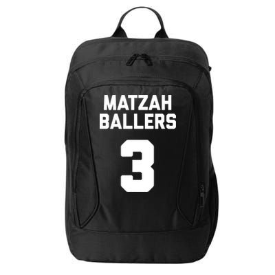Matzah Baller 3 Funny Jewish Matzo Ball Pun Basketball Team City Backpack
