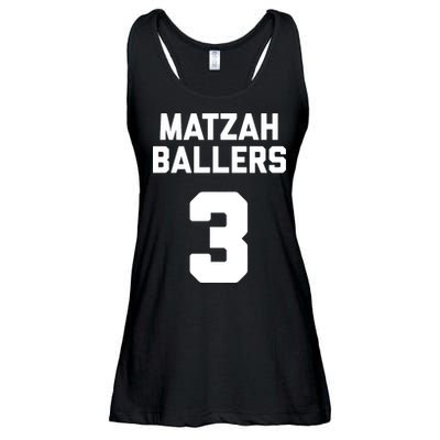 Matzah Baller 3 Funny Jewish Matzo Ball Pun Basketball Team Ladies Essential Flowy Tank