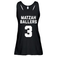 Matzah Baller 3 Funny Jewish Matzo Ball Pun Basketball Team Ladies Essential Flowy Tank