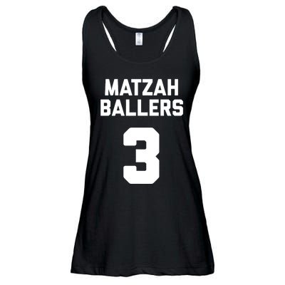 Matzah Baller 3 Funny Jewish Matzo Ball Pun Basketball Team Ladies Essential Flowy Tank