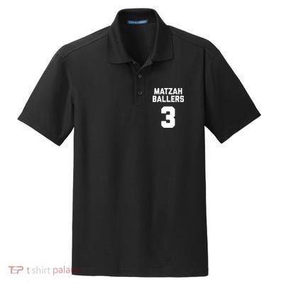 Matzah Baller 3 Funny Jewish Matzo Ball Pun Basketball Team Dry Zone Grid Polo