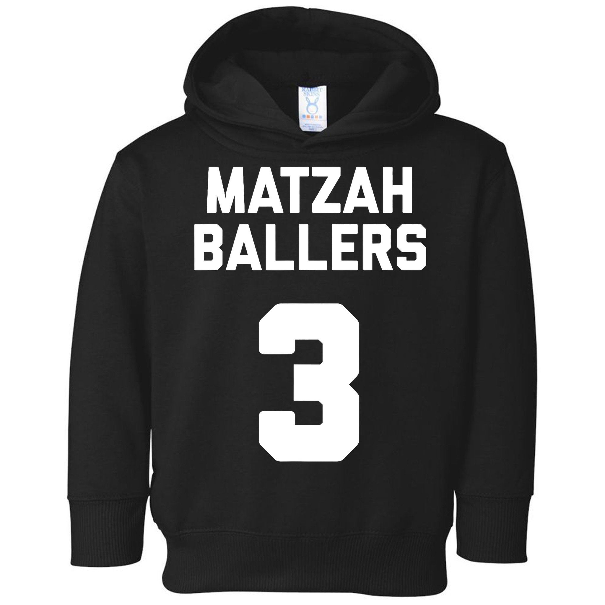 Matzah Baller 3 Funny Jewish Matzo Ball Pun Basketball Team Toddler Hoodie