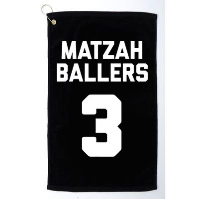 Matzah Baller 3 Funny Jewish Matzo Ball Pun Basketball Team Golf Towel
