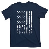 Mountain Bike 4th Of July Independence Day Patriot Flag T-Shirt