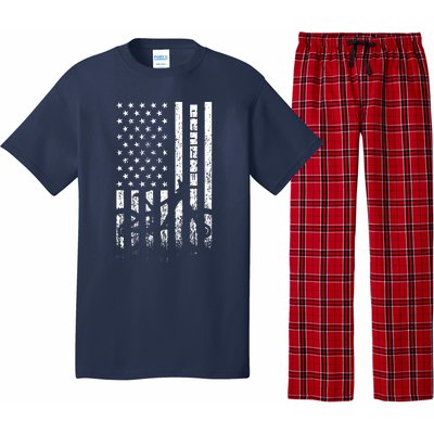 Mountain Bike 4th Of July Independence Day Patriot Flag Pajama Set