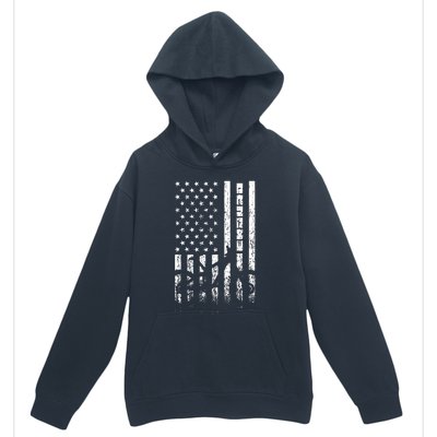 Mountain Bike 4th Of July Independence Day Patriot Flag Urban Pullover Hoodie