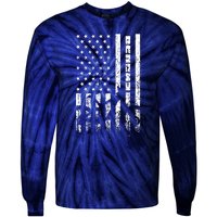 Mountain Bike 4th Of July Independence Day Patriot Flag Tie-Dye Long Sleeve Shirt