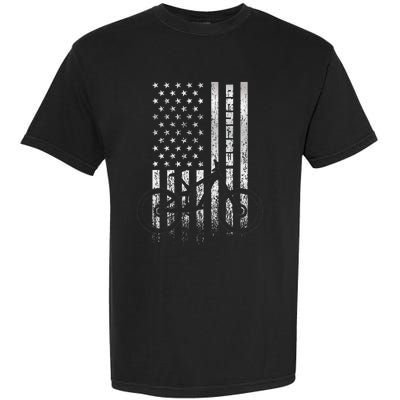 Mountain Bike 4th of July - Independence Day Patriot Flag Garment-Dyed Heavyweight T-Shirt