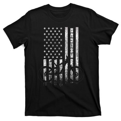 Mountain Bike 4th of July - Independence Day Patriot Flag T-Shirt