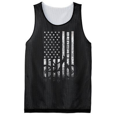 Mountain Bike 4th of July - Independence Day Patriot Flag Mesh Reversible Basketball Jersey Tank