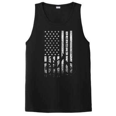 Mountain Bike 4th of July - Independence Day Patriot Flag PosiCharge Competitor Tank