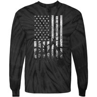 Mountain Bike 4th of July - Independence Day Patriot Flag Tie-Dye Long Sleeve Shirt