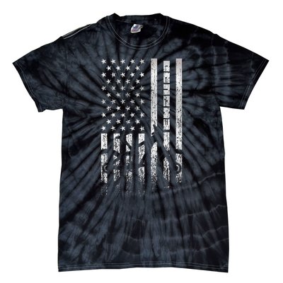 Mountain Bike 4th of July - Independence Day Patriot Flag Tie-Dye T-Shirt