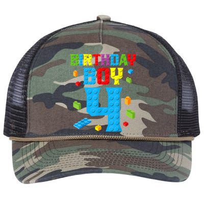 Master Builder 4th Birthday Boy 4 Four Year Building Bricks Retro Rope Trucker Hat Cap