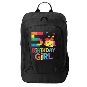 Master Builder 5th Birthday Girl 5 Year Old Brick Blocks City Backpack