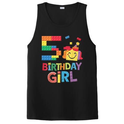 Master Builder 5th Birthday Girl 5 Year Old Brick Blocks PosiCharge Competitor Tank