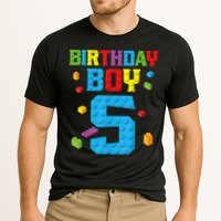 Master Builder 5th Birthday Boy 5 Five Year Building Bricks Performance Shirt