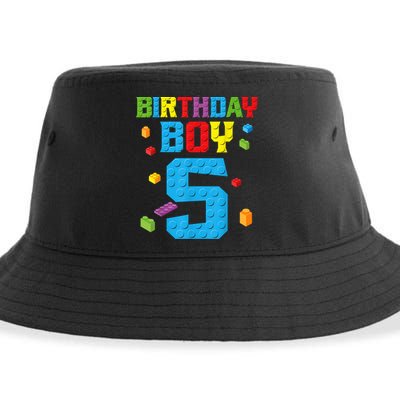 Master Builder 5th Birthday Boy 5 Five Year Building Bricks Sustainable Bucket Hat