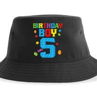 Master Builder 5th Birthday Boy 5 Five Year Building Bricks Sustainable Bucket Hat