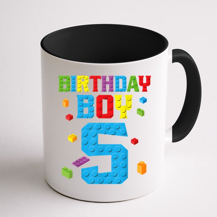 Master Builder 5th Birthday Boy 5 Five Year Building Bricks Mug