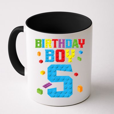 Master Builder 5th Birthday Boy 5 Five Year Building Bricks Mug