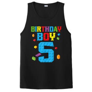 Master Builder 5th Birthday Boy 5 Five Year Building Bricks PosiCharge Competitor Tank