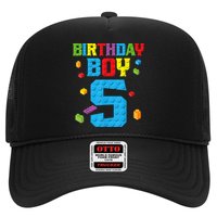 Master Builder 5th Birthday Boy 5 Five Year Building Bricks Hat
