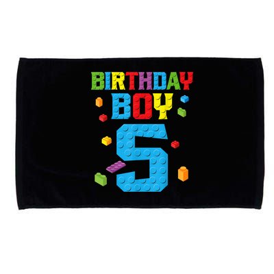 Master Builder 5th Birthday Boy 5 Five Year Building Bricks Microfiber Hand Towel