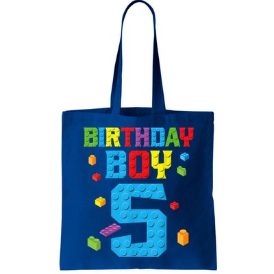 Master Builder 5th Birthday Boy 5 Five Year Building Bricks Bag