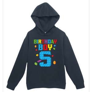 Master Builder 5th Birthday Boy 5 Five Year Building Bricks Urban Pullover Hoodie