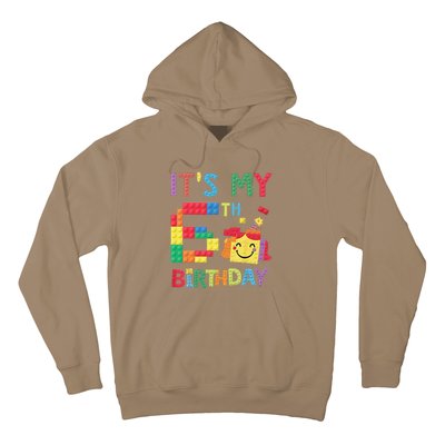 Master Builder 6th ItS My 6th Birthday Brick Blocks Hoodie