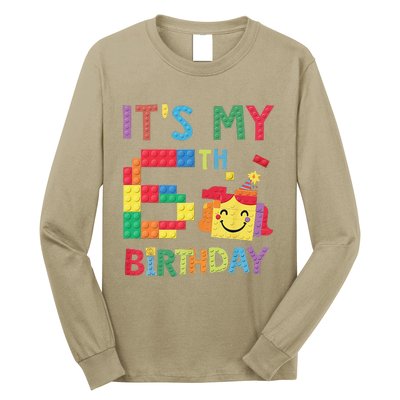 Master Builder 6th ItS My 6th Birthday Brick Blocks Long Sleeve Shirt