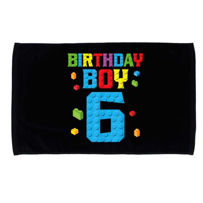 Master Builder 6th Birthday Boy 6 Six Year Building Bricks Microfiber Hand Towel