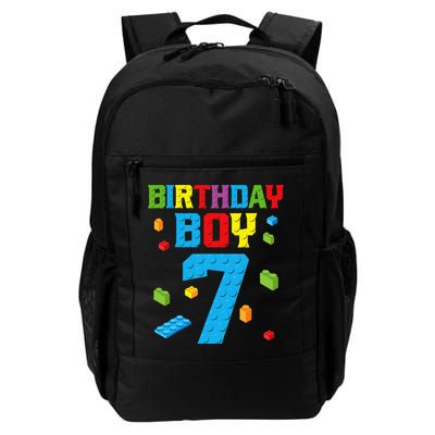 Master Builder 7th Birthday 7 Seven Year Building Bricks Daily Commute Backpack