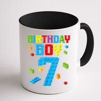 Master Builder 7th Birthday Boy 7 Seven Year Building Bricks Mug