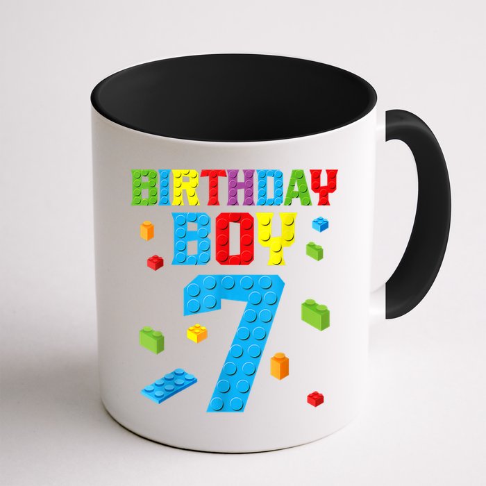 Master Builder 7th Birthday Boy 7 Seven Year Building Bricks Mug