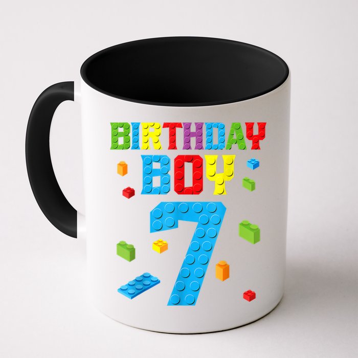 Master Builder 7th Birthday Boy 7 Seven Year Building Bricks Mug