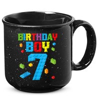Master Builder 7th Birthday Boy 7 Seven Year Building Bricks 15oz Campfire Ceramic Mug
