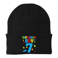 Master Builder 7th Birthday Boy 7 Seven Year Building Bricks Beanie