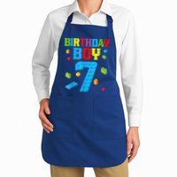 Master Builder 7th Birthday Boy 7 Seven Year Building Bricks Apron