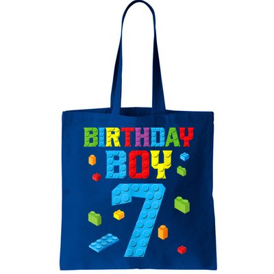 Master Builder 7th Birthday Boy 7 Seven Year Building Bricks Bag