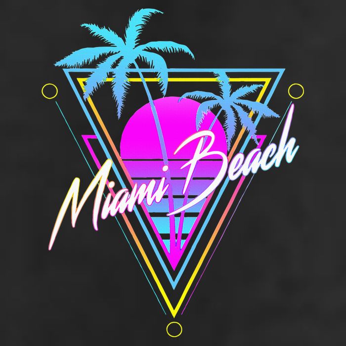 Miami Beach 80s Beach Souvenir Cool Comfort Performance Bucket Hat
