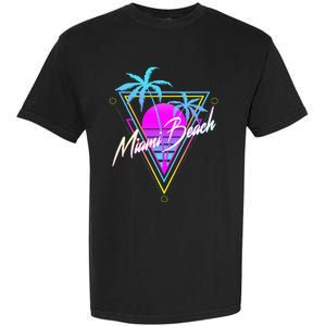 Miami Beach 80s Beach Souvenir Garment-Dyed Heavyweight T-Shirt