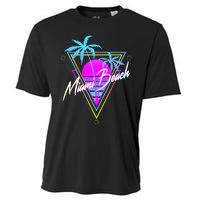 Miami Beach 80s Beach Souvenir Cooling Performance Crew T-Shirt