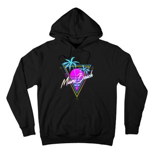 Miami Beach 80s Beach Souvenir Hoodie