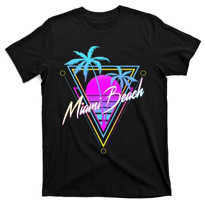 Miami Beach 80s Beach Souvenir T-Shirt