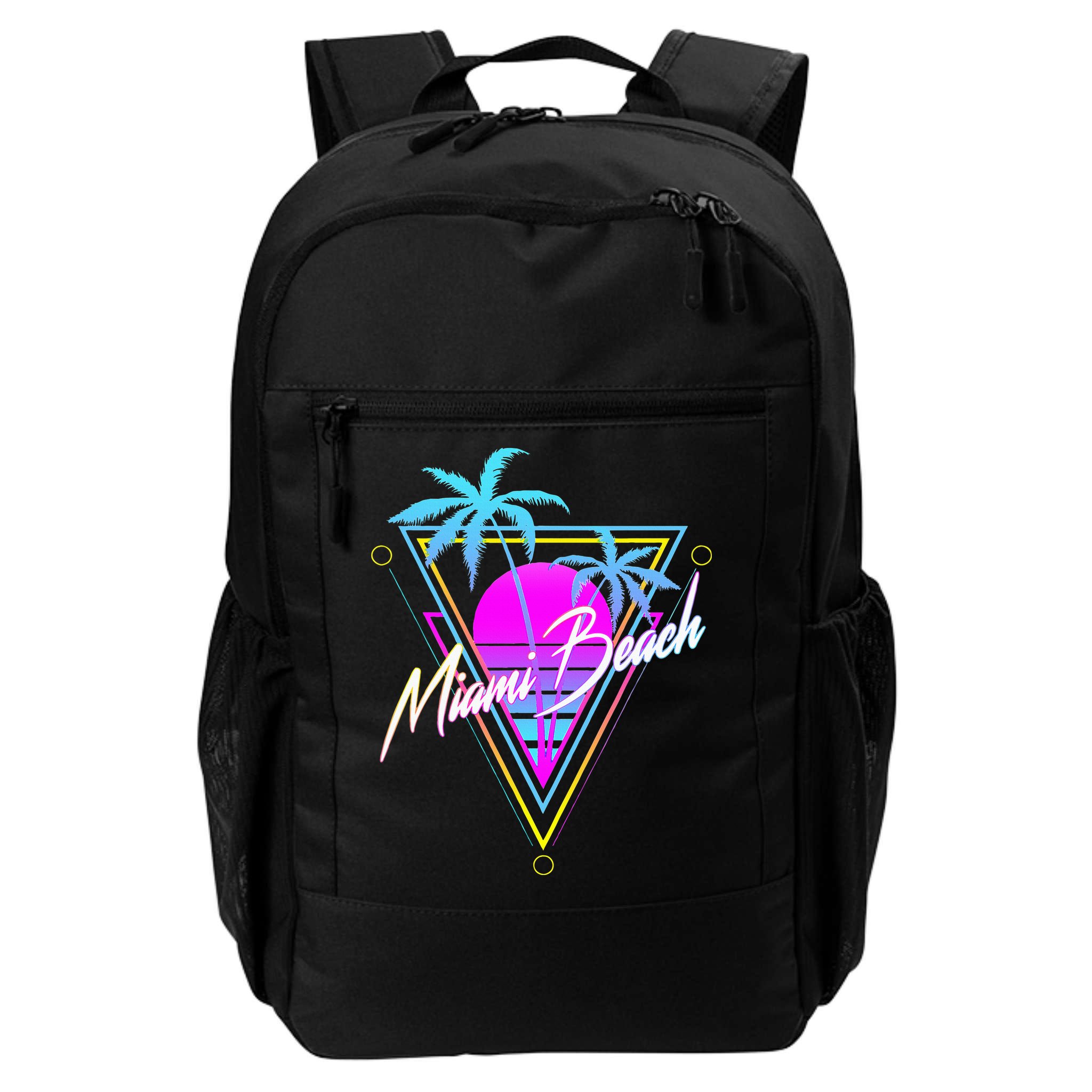 Miami Beach 80s Beach Souvenir Backpack