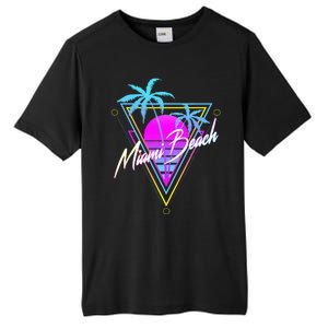 Miami Beach 80s Beach Souvenir Tall Fusion ChromaSoft Performance T-Shirt