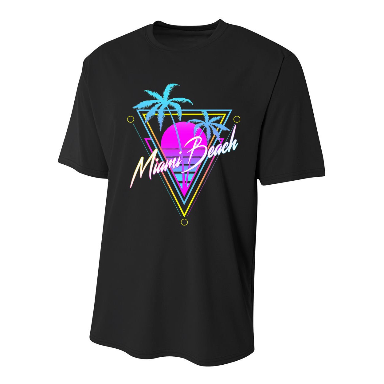 Miami Beach 80s Beach Souvenir Youth Performance Sprint T-Shirt